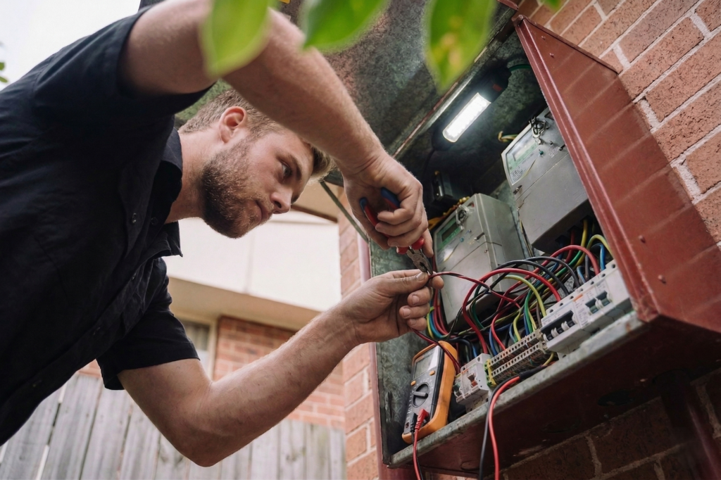 Glebe electrician performing electrical work